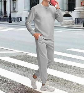 Conjunto Deportivo de Alta Calidad para Hombre, Invierno, Casual, 100% Algodón, Felpa Técnica, Logotipo Personalizado, Ropa Urbana - Product Image 4