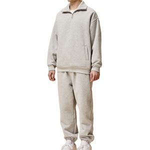 Survêtement d'hiver personnalisé Ville Sports Premium à col rond, 100 % coton, séchage rapide, sweat-shirt et pantalon de survêtement - Product Image 1