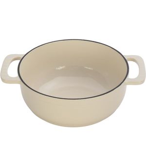 Olla Holandesa de Hierro Fundido de 7.5QT con Acabado de Esmalte Blanco Cerámico, Incluye Dos Guantes de Silicona - Product Image 3