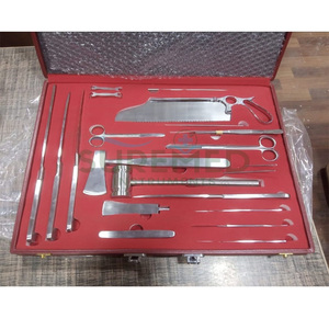 Ensemble d'instruments chirurgicaux post-mortem en acier inoxydable, ensemble post-mortem manuel réutilisable, instruments chirurgicaux d'autopsie pour hôpital - Product Image 6