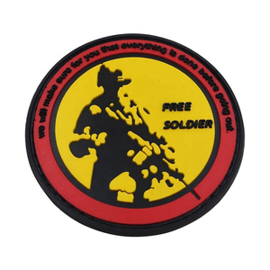 High Quality PVC Rubber Iron On Patches Waterproof Logo <b>Badges</b> for Fashion Brands and Clothing Decoration - Product Image 5