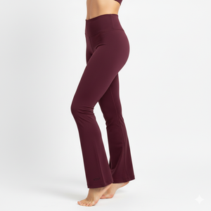 Women Flare Leggings High Waist Yoga Pants Bootcut Gym Workout Stretch Fitness Knitted <b>Tummy</b> <b>Control</b> Custom Private Label OEM - Product Image 5