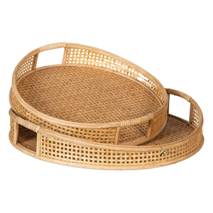 Juego de Bandejas de Bambú Lacado Hechas a Mano, Ecológicas y Sostenibles para Catering y Decoración del Hogar, Venta al Por Mayor - Product Image 3
