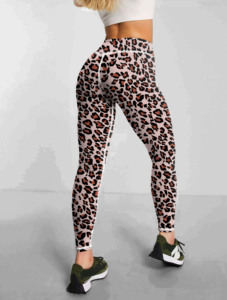 เลกกิ้งถักนิตติ้งคุณภาพสูงสำหรับผู้หญิง ระบายอากาศได้ดี ความยาวระดับเข่า เอวสูง ผ้ายืดบาง ผลิตจากสแปนเด็กซ์/ไนลอน รับผลิตตามแบบ พร้อมบริการติดโลโก้ OEM - Product Image 6