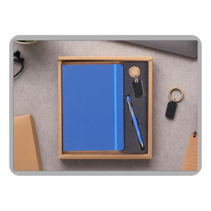 Custom Logo Embossed Liviya Business A5 PU <b>Leather</b> Notebook <b>Diary</b> with Metal Pen Graduation Corporate Promotional Gift Set - Product Image 5
