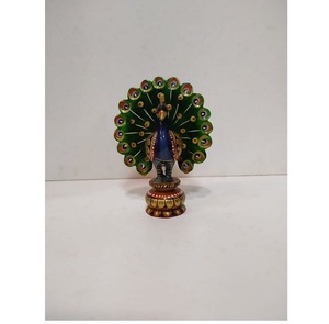 Statue en laiton faite à la main, sculpture d'art décorative traditionnelle pour la maison, le bureau, le temple, l'intérieur, l'exposition de patrimoine culturel - Product Image 3