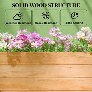 Jardinière en bois avec treillis de plantation et accessoire de jardinage - Product Image 4