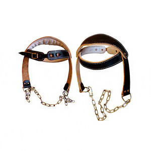 Premium Leather Steel Reinforced Adjustable Neck <b>Strength</b> <b>Training</b> Head Harness-Durable Weightlifting Neck Exerciser for Fitness - Product Image 6