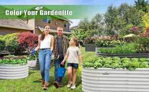 <b>Outdoor</b> Aluminum Garden Bed <b>Planter</b> Box Large Raised Vegetables Flowers Herbs Tall Galvanized Decor Design Durable Use OEM ODM - Product Image 4
