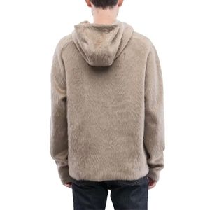 Sudadera de mohair personalizada de alta calidad para hombre, suéter de cachemira, jersey antiencogimiento, color heather, logo frontal, alta calidad - Product Image 5