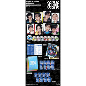Stray Kids - 4º Álbum Completo [KARMA] (VERSIÓN ACCORDEÓN) Tarjetas Coleccionables del Primer Lote de Impresión, Edición Limitada - Product Image 1