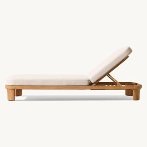 Tumbona de Madera de Teca Sólida para Exteriores, Hotel, Resort, Piscina, Fabricante de Tumbonas de Teca, Proveedor OEM de Exportación - Product Image 2