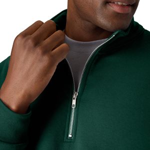 OEM Custom Logo Quarter Zip <b>Pullover</b> <b>Sweater</b> Men Knit Long Sleeve Sweatshirt Casual Outdoor Golf Sportswear 100% Cotton Autumn - Product Image 5