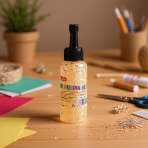 Il Purpurina Glue 60G Gel glitterato color champagne per decorazioni artigianali - Product Image 2