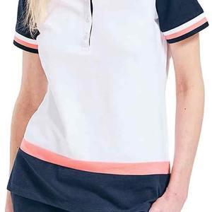 Camisetas Polo para Mujer 100% Algodón, Camiseta Polo Lisa para Imprimir, Camiseta de Jersey de Poliéster Corta Formal, Servicio OEM - Product Image 4