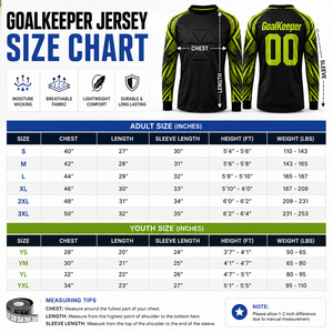 Custom Youth Goalkeeper Jersey Full Sleeve Padded Kids Soccer Goalie Shirt Lightweight Breathable Sublimated Football Team <b>Train</b> - Product Image 5