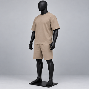 Conjunto Deportivo de 2 Piezas para Hombre HONFIT, Tejido de Verano de Secado Rápido, Camiseta de Cuello Redondo y Pantalones Cortos, Elástico en 4 Direcciones, Transpirable, para Gimnasio y Running - Product Image 2