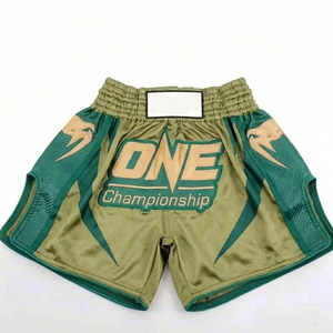 กางเกงชกมวยพิมพ์โลโก้ One Championship แบบสั่งทำได้ 男女 ใส่ได้ ใช้สำหรับฝึกซ้อม MMA แห้งเร็ว ระบายอากาศได้ดี ผลิตจากโพลีเอสเตอร์ ราคาขายส่ง - Product Image 2