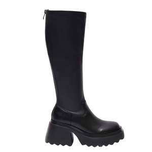 Bottes noires à talon épais Ann's, semelle plateforme de 8,5 cm - Product Image 4