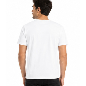 เสื้อยืดคอตตอนผู้ชาย OEM ODM แบบเรียบ ออกแบบเองได้ แขนสั้น คอกลม ผู้ผลิตเสื้อผ้าขายส่ง เสื้อยืดคอตตอนพรีเมียมสำหรับผู้ชาย - Product Image 2