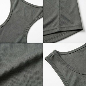 Wholesale Blank Fitness Muscle Shirt Custom Men's <b>Moisture</b> Wicking Racerback Vest Blank <b>Moisture</b> Wicking Gym Vest - Product Image 4