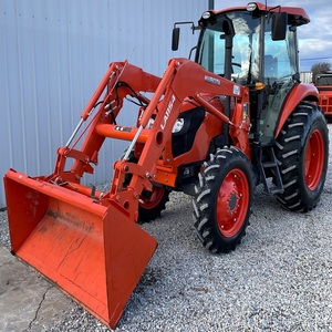 Tractor de orugas Kubota M6060 usado de 40HP con cargador frontal, cabina, motor y bomba de alta precisión, ahora en stock para la venta - Product Image 3