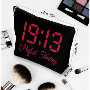 Bolsas de Cosméticos Rojas y Negras de la Hermandad Griega, Regalo para Hermanas y Amigas - Product Image 2