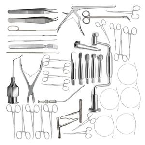 Juego de instrumentos quirúrgicos manuales de acero inoxidable para neurocirugía: Instrumentos básicos para craneotomía y columna vertebral, Pinzas de presión por agarre. - Product Image 2