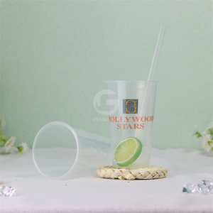 Vasos de plástico personalizados multifuncionales de doble compartimento para bodas, hechos en China, para venta al por mayor. - Product Image 2