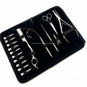 Kit de Herramientas Profesional de Acero Inoxidable de Grado Superior con Acabado Espejo Plateado para Extensiones de Cabello Micro-Link, Impermeables, con Alicates y Cuchilla de Afeitar - Product Image 3
