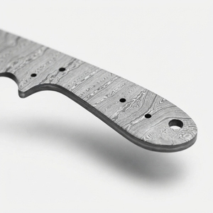 Lame de couteau en acier Damas faite à la main, pleine longueur, pour le dépecage et la chasse, fourniture pour la fabrication de couteaux DIY, vente en gros, directement du fabricant - Product Image 2