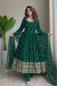 ชุดเดรสผ้าไหมชินอนพรีเมียม ปักลายเลื่อม ประดับกระจก แขนยาว ซับในผ้าฝ้ายไมโคร ขนาด 52 54 นิ้ว กางเกงขายาวผ้ายืด ผ้าคลุมไหล่ชินอน - Product Image 5