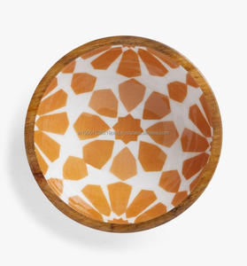 Tazón de Servir Minimalista Ecológico de Madera de Acacia y Mango con Logotipo Personalizado para Uso en el Hogar, Restaurantes y Fiestas - Product Image 1