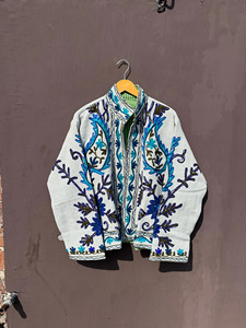 2026 Hot Selling Handcrafted Traditional Indian Artisanal White Quilted Cotton <b>Jacket</b> For <b>Women</b> Bohemian Style Outerwear - Product Image 2
