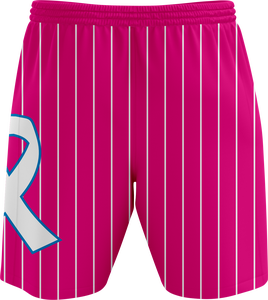 Maillot de basket-ball pour femmes sans manches, col en V, sublimé, rayé rose, coupe athlétique, respirant, en maille, uniforme - Product Image 5