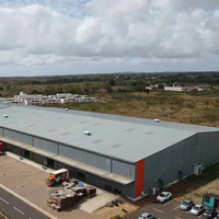 Bâtiment industriel en structure acier préfabriqué QCF010, certifié CE, personnalisable, respectueux de l'environnement, pour atelier