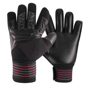 Guantes de Portero de Fútbol de Cuero, Guantes de Entrenamiento Profesionales, Agarre Suave, Dedos Completos, Ajustables, Transpirables, para Exteriores, Mejor Agarre de Balón - Product Image 5
