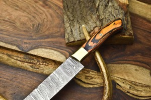 Ensemble de couteaux de cuisine Damas faits à la main, ensemble de couteaux de chef en acier Damas, couteau à découper Damas, couteau à manche en bois - Product Image 3