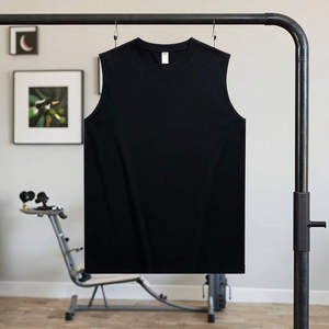 Wholesale Custom Logo Eco-Friendly Breathable High Quality Cotton Running <b>Singlet</b> Muscle Athletic Shirts Sleeveless <b>Men</b> Tank Top - Product Image 6