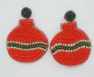 Pendientes de Aro de Lujo Ligero, Nuevo Diseño, Hechos a Mano, Bordados con Cuentas, Plateados, Color Personalizado, para Bodas y Fiestas - Product Image 5