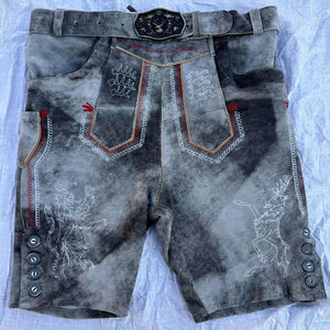 Lederhosen Bávaros - Lederhosen para el Oktoberfest - Pantalones Cortos Lederhosen Alemanes - Ropa Tradicional para Hombre para el Oktoberfest - Product Image 1