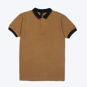<b>Men's</b> Solid Color Cotton Pique Polo Shirt Short Sleeve Button Down Collar Casual Summer Style - Product Image 2