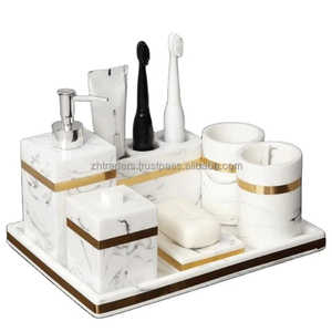 Juego de siete piezas de alta calidad, accesorios de baño, juego de baño de lujo para el hogar a bajo precio de la India, logotipo de forma de tamaño personalizado - Product Image 1