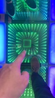 Piste de danse interactive à LED 3D | Effet miroir personnalisable | Location de scène/club/événement | Support OEM