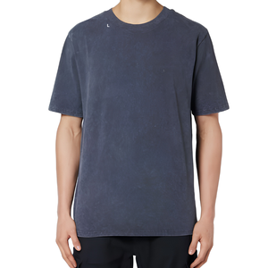 Ropa Urbana Vintage de Gran Tamaño para Hombre, en Tela Jersey Sólida Personalizada, Lavada con Piedras - Ropa al por Mayor OEM - Product Image 5