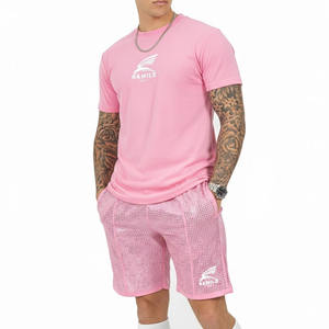 Conjuntos de Dos Piezas Personalizados para Hombre, Tejidos de Secado Rápido, Ropa Casual con Camiseta Estampada y Pantalones Cortos en Oferta - Product Image 3