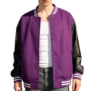 Veste de sport en laine pour homme, disponible en différentes tailles, avec logo personnalisé, veste d'hiver pour homme en couleur unie. - Product Image 1