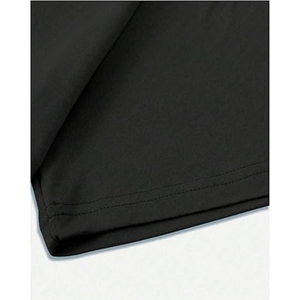 Mens <b>Black</b> O Neck Short Sleeve <b>T</b> <b>Shirt</b> Regular Fit Casual Solid Color Knitted Blank Design mens <b>black</b> <b>t</b> <b>shirt</b> o neck short - Product Image 5