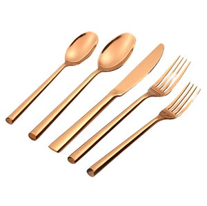 Ensemble de couverts en acier inoxydable personnalisés de luxe européen Couverts de haute qualité de style royal durables pour usage domestique - Product Image 1