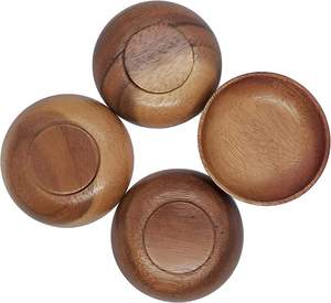 Store Wooden Serving for Kitchen Use Natural Salad Bowl <b>Dinnerware</b> for Fruits Dry Fruits Snacks - Product Image 6